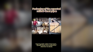 Pengepakan pipa berlapis karet