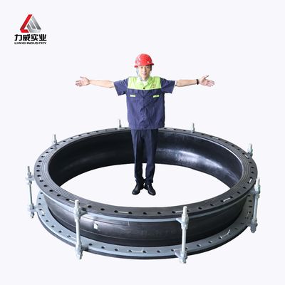 Single Sphere Flexible Rubber Joint With Flange Diameter Besar Disesuaikan