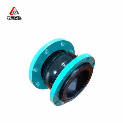 Jenis Instalasi Horizontal Single Sphere Flexible Rubber Joint dengan Sambungan Flange