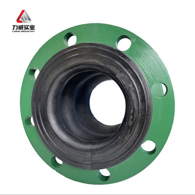 Double Sphere Flexible Rubber Joint With Noise Reduction Carbon Steel Galvanized Flange Temperatur Kerja -30C-150C