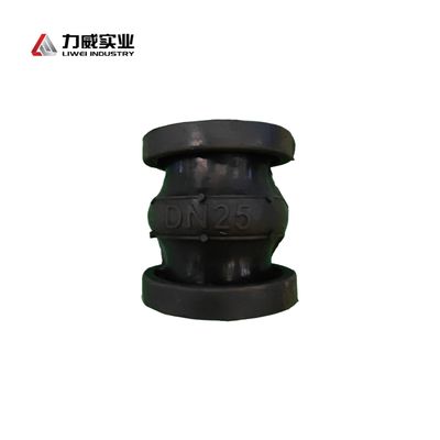 DN25 Karbon Steel Flange Single Sphere Flexible Rubber Joint Panjang yang dapat disesuaikan