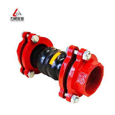 EPDM Rubber Threaded Union Expansion Joint dengan Double-Ball Threaded Connection