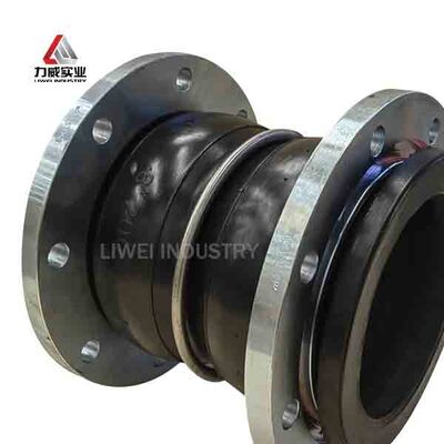 Rentang Suhu Minus 40 Celcius Hingga 120 Celcius Sambungan Karet Fleksibel Bola Ganda Umur Panjang Dukungan Kustom OEM