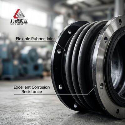 Bervariasi Berdasarkan Ukuran Sambungan Karet Fleksibel Bola Tunggal Berakhir Flensa Gambar Menawarkan Cocok untuk Sistem Perpipaan dan Peralatan