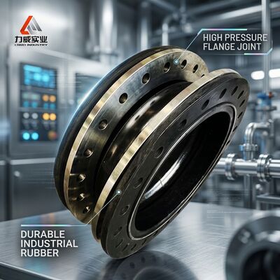 Pemasangan horizontal / vertikal Single Sphere Flexible Rubber Joint dengan ketahanan korosi yang sangat baik dan pengurangan kebisingan yang baik