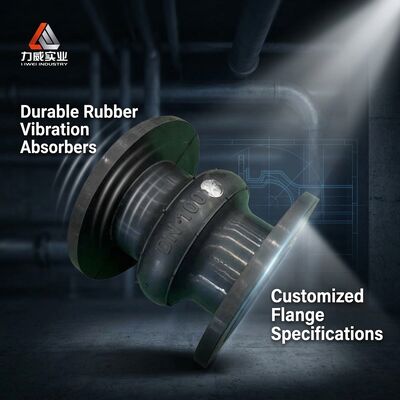 NR, NBR, EPDM, CR Rubber Joint Single Sphere dengan Carbon Steel Flange