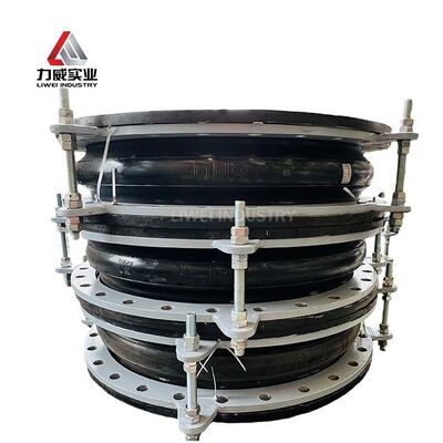 15°C-80°C Single Sphere Flexible Rubber Joint Kompatibel Dengan Media Udara Menawarkan Umur Layanan yang Panjang Dan Daya Tahan yang Lebih Tinggi