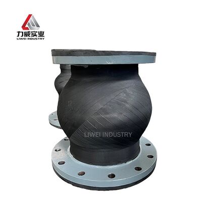 Mudah Instalasi Single Sphere Fleksibel Karet Gabungan Bolted Tipe Rentang suhu Minus 15 Celsius Untuk 80 Celsius awet Untuk sistem mekanik