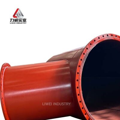 Pipa Baja Karbon Tahan Abrasi Berlapis Karet Seamless ASTM DIN JIS Flange Suhu Tinggi Tekanan DN25 hingga DN1200