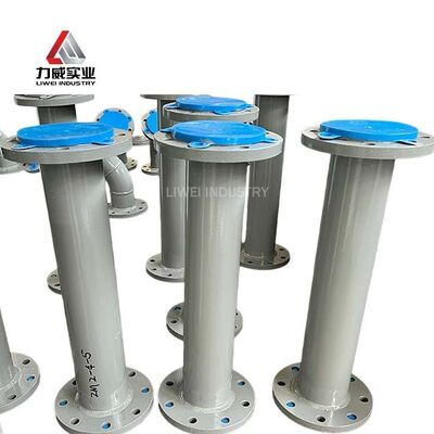 DIN JIS Standard Chemical Resistant Natural Neoprene EPDM Rubber Lined Pipe for Power Plant Desulfurization Pipeline