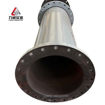 Pipa baja berlapis karet tahan suhu tinggi EPDM Penghubung Flanged Pengikat Alam